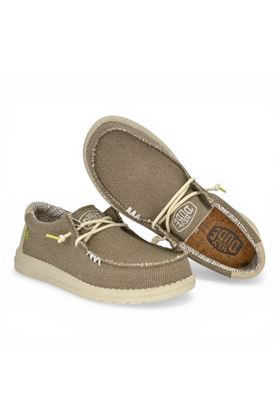 Sneaker uomo Hey Dude in tela colore torba. HEY DUDE | 40003-FOSSIL